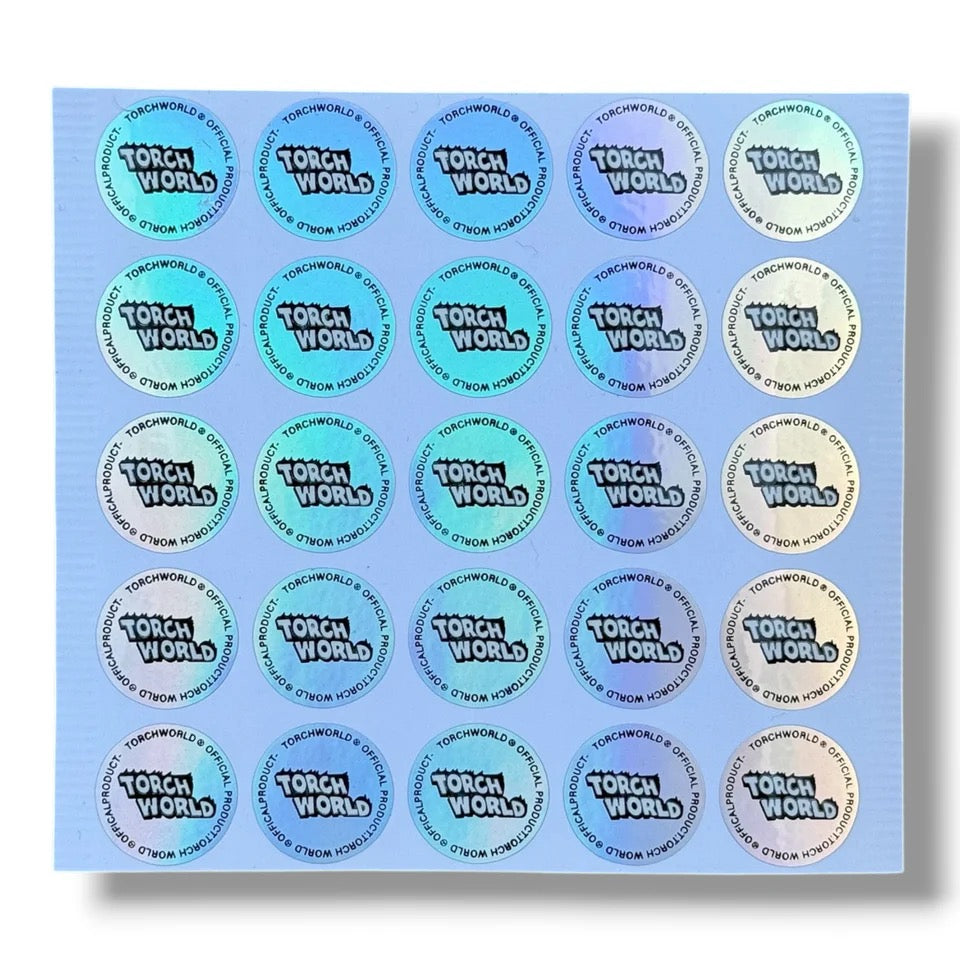 TORCH WORLD TOXIC LOVE 3.5G MYLAR BAGS WITH STICKERS AND LABEL