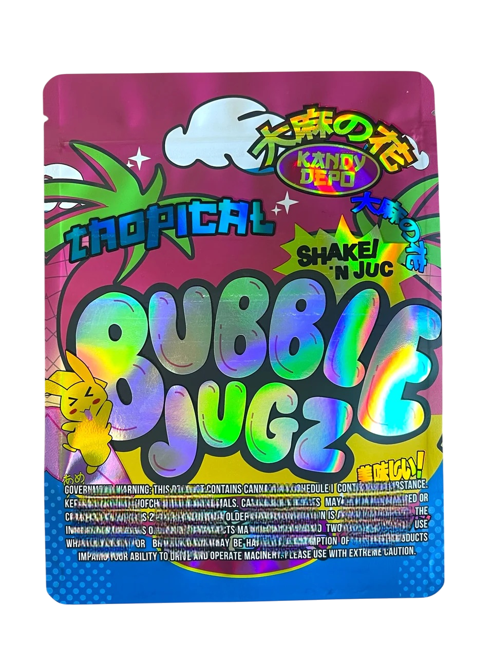 Tropical Bubble Jugz Mylar Bag 1 Ounce