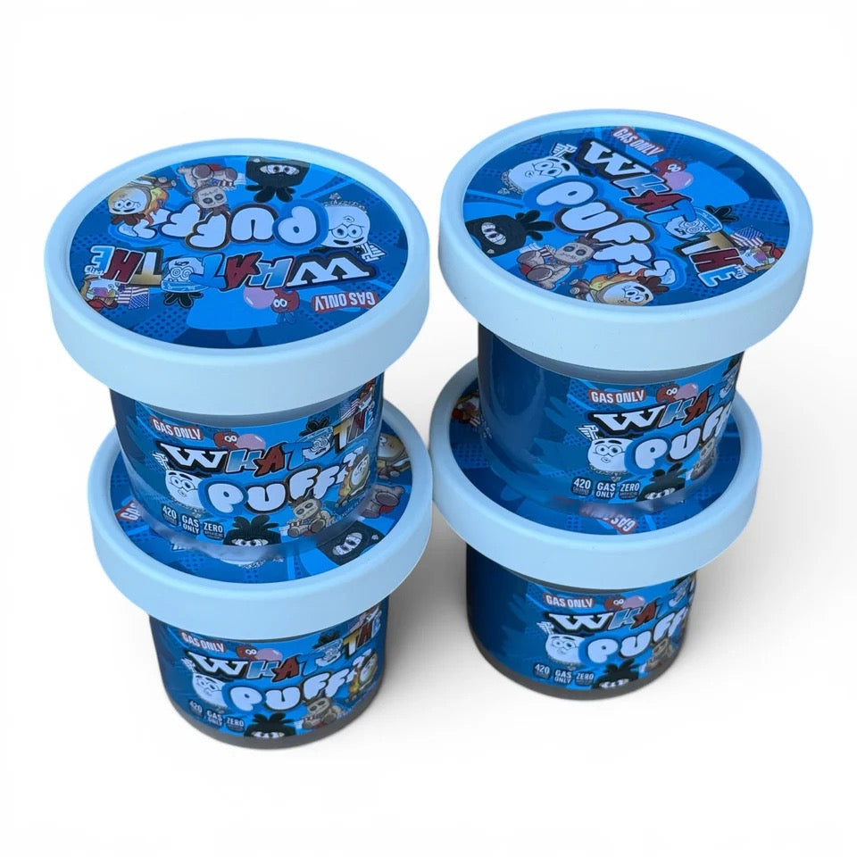 What the Puff Ice Cream Jars Plastic Container