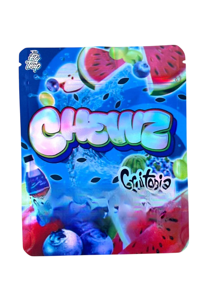 Fly Trap Chewz Blueberry Watermelon Mylar Bag 3.5g