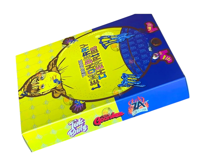 Teds Budz Lemon Berry Cherries Mylar Bags with Boxes 3.5g Box Packaging Holographic