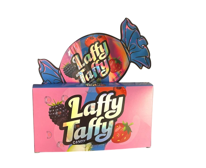 Laffy Taffy Candy Mylar Bags with Boxes 3.5g Box Packaging Holographic