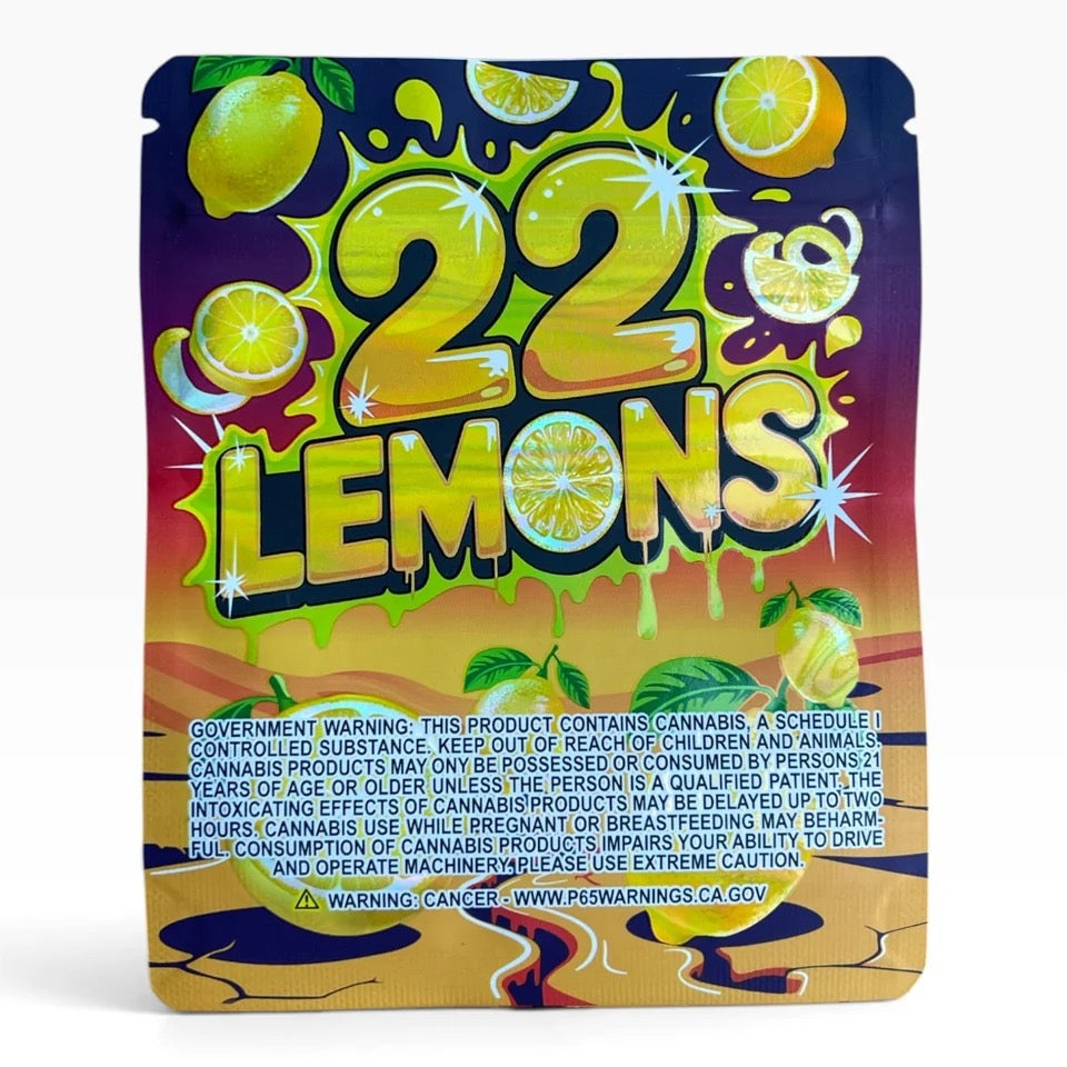 22 Lemons Mylar Bag 3.5 G