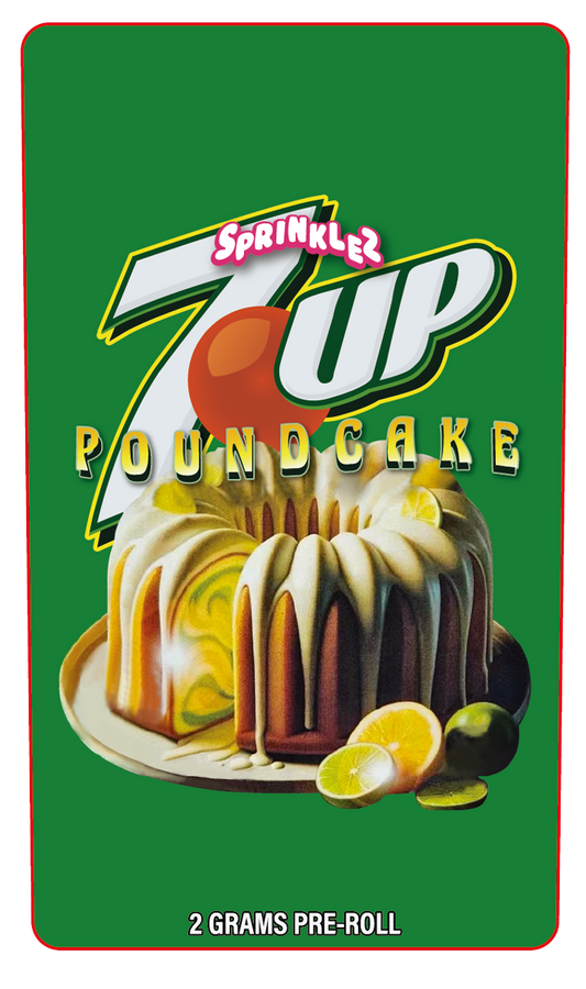 7-up Pound Cake 2 Gram Pre-Roll Holographic Labeling/Stickers Only