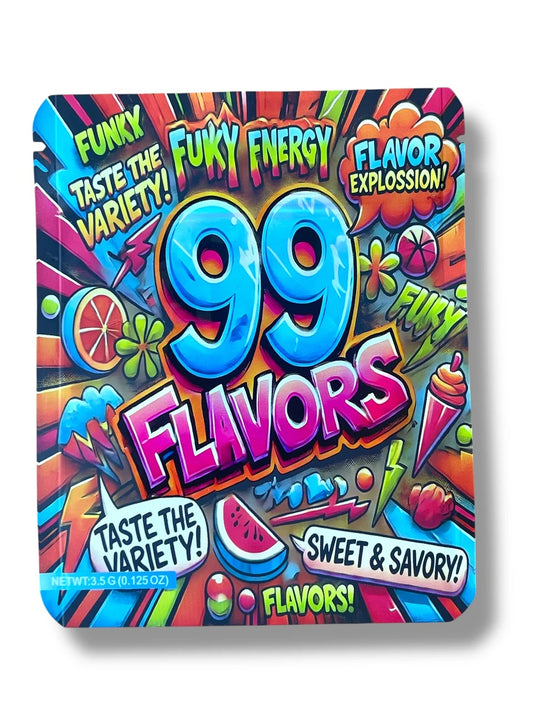 99 Flavors Mylar Bag 3.5 Grams