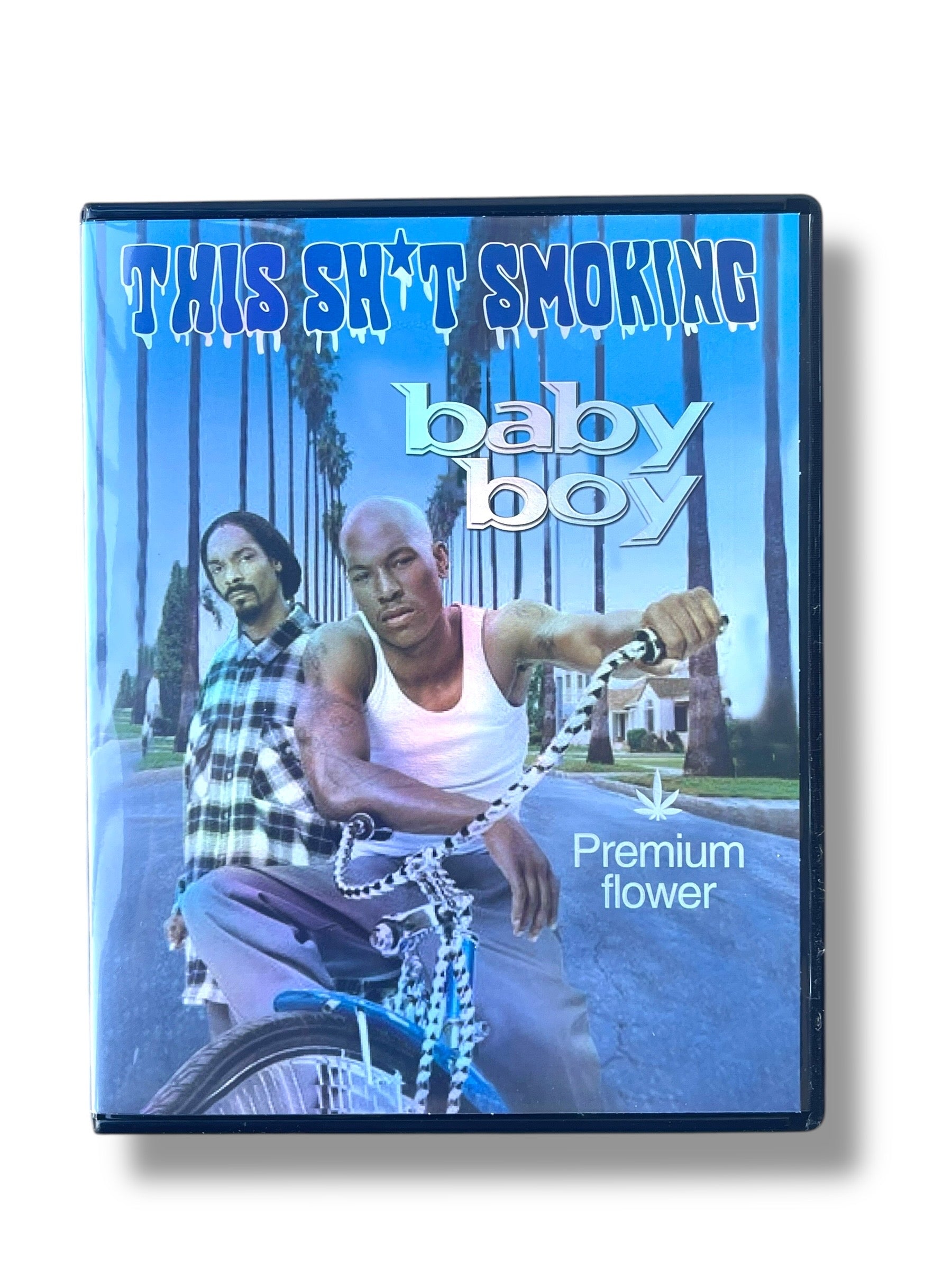 Baby Boy DVD Cases with Mylar bags 3.5g