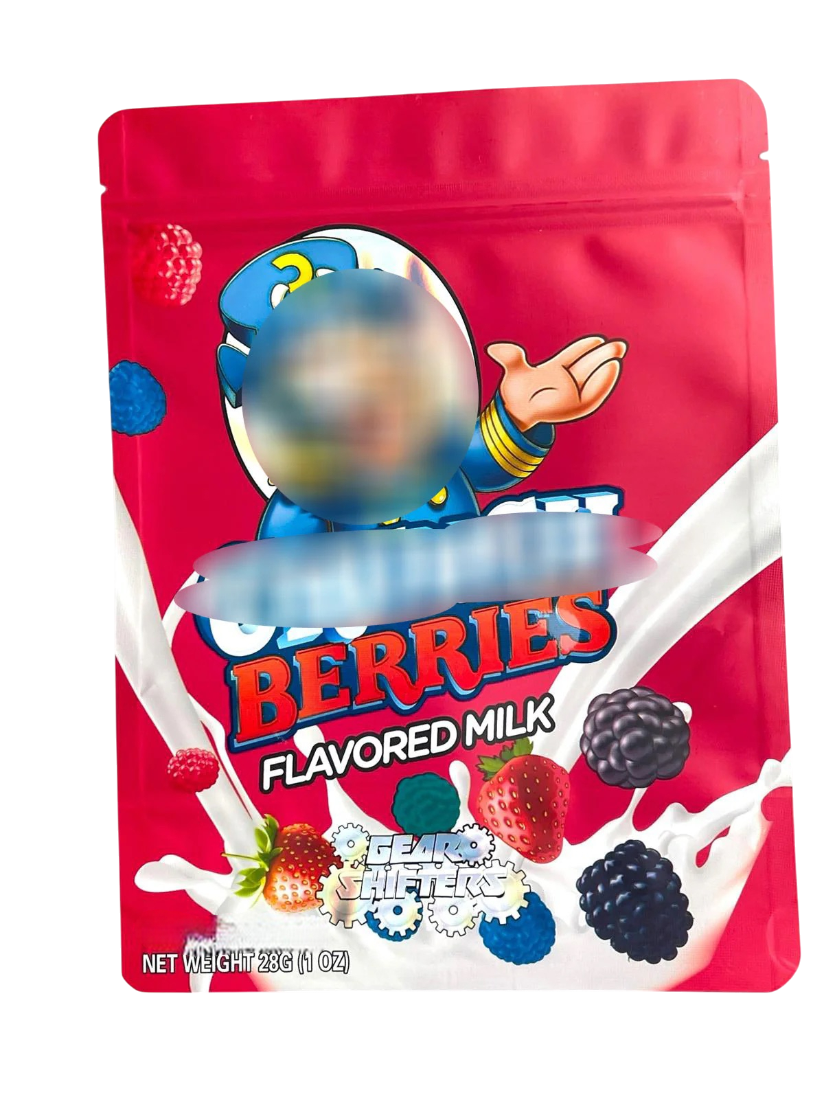 Berries Flavored Milk Mylar Bag 1 Ounce