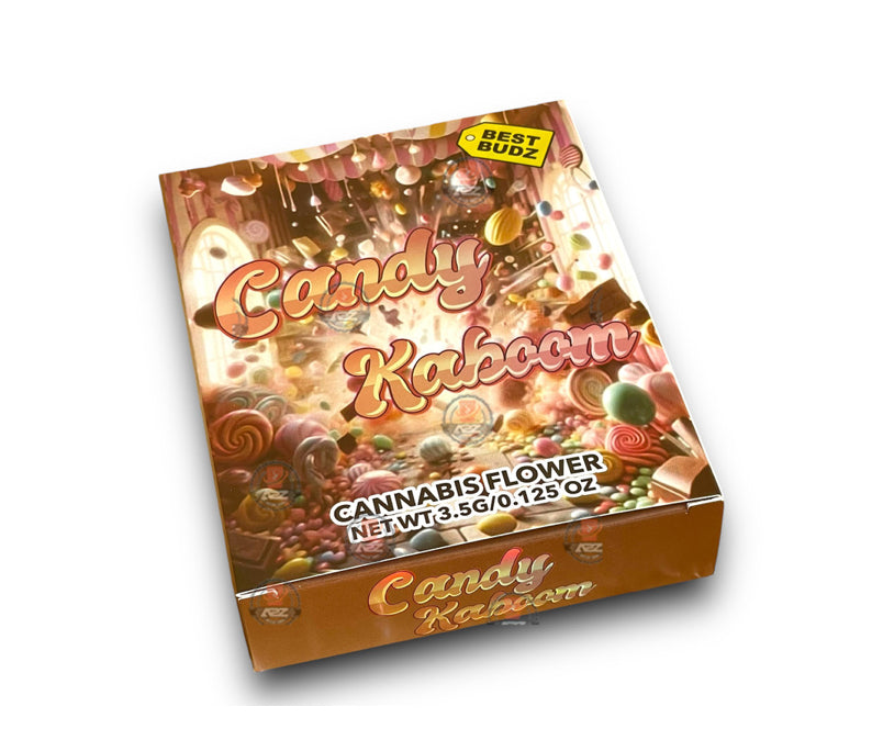 Best Budz Candy Kaboom Mylar Bags with Boxes 3.5g Box Packaging Holographic