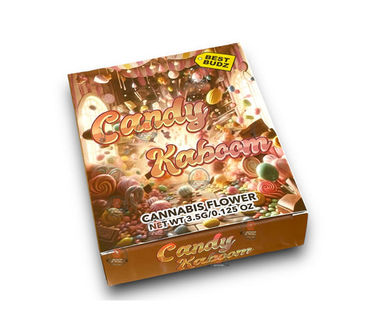 Best Budz Candy Kaboom Mylar Bags with Boxes 3.5g Box Packaging Holographic