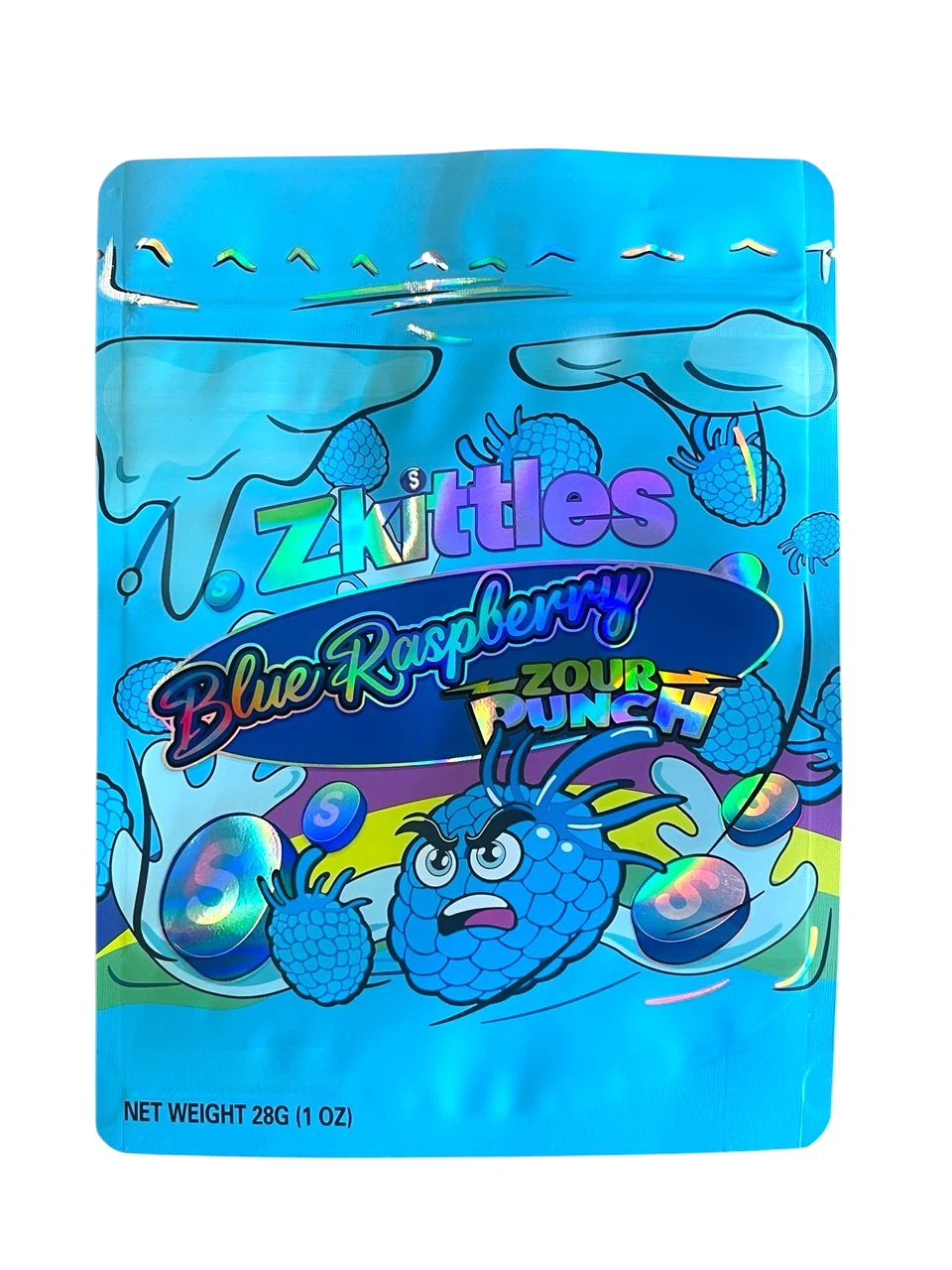 Blue Raspberry Mylar Bag 1 Ounce