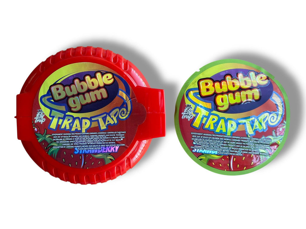 Bubble Gum Trap Seriously Strawberry 3.5g Plastic Container.