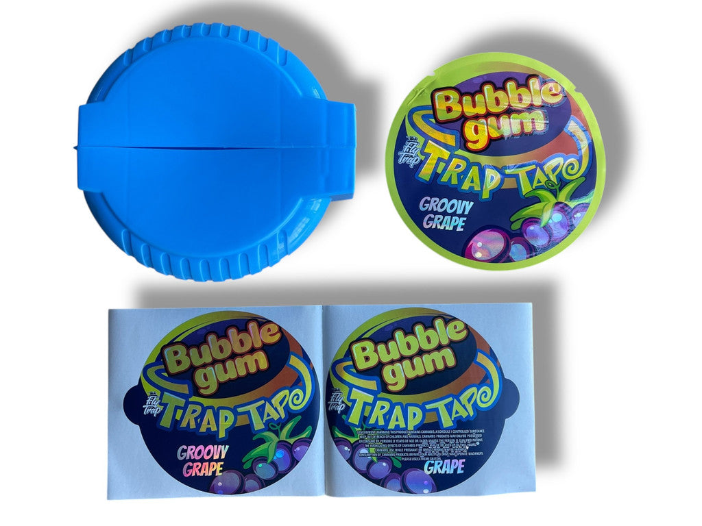 Bubble Gum Trap Tape Groovy Grape 3.5g Plastic Containers