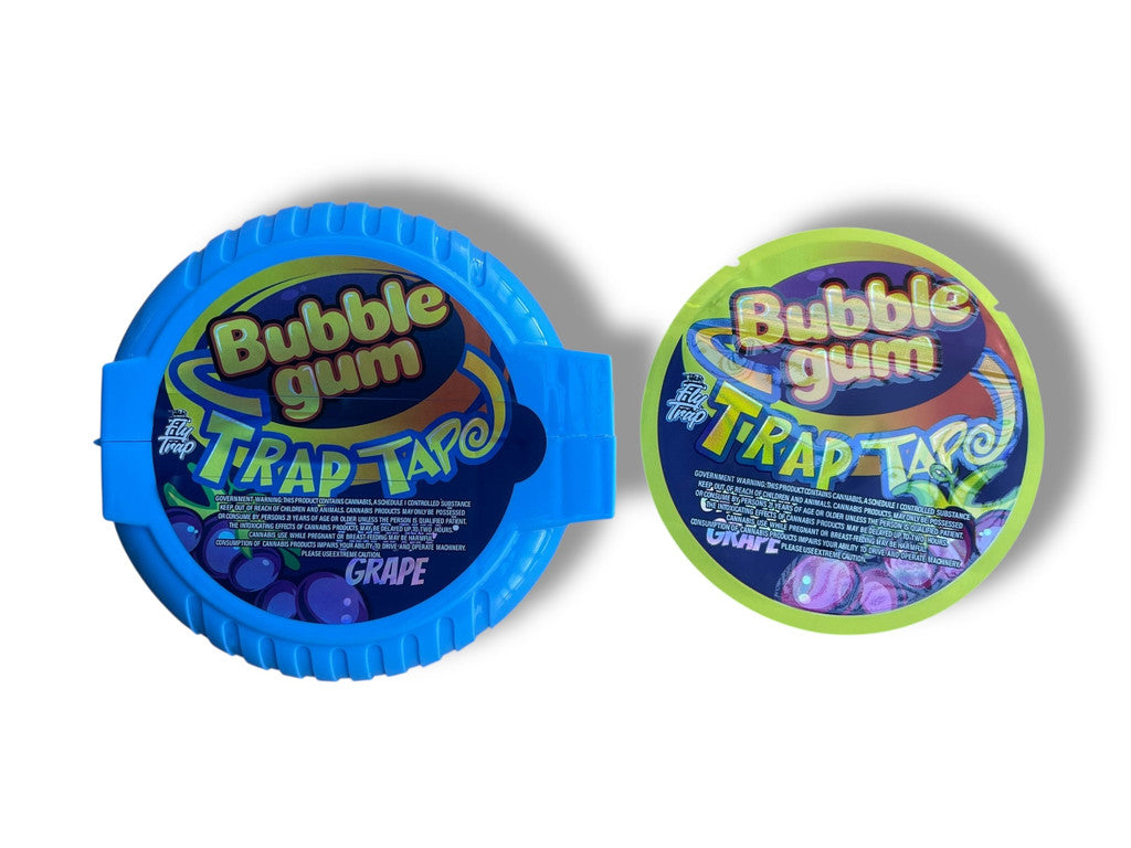 Bubble Gum Trap Tape Groovy Grape 3.5gram Plastic Container