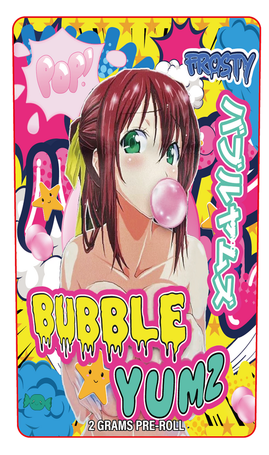 Bubble Yumz 2 Gram Pre-Roll Holographic Labeling/Stickers Only