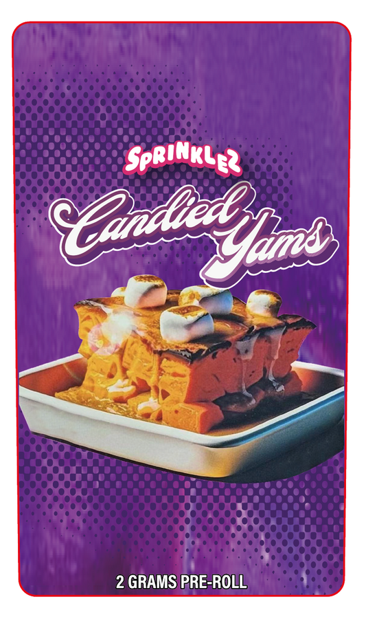 Candied Yams 2 Gram Pre-Roll Holographic Labeling/Stickers Only