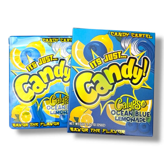 Candy Calypso Ocean Blue Lemonade Mylar Bag with Box 3.5 Grams
