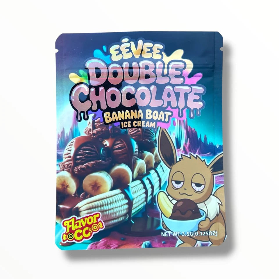 Double Chocolate Banana Boat Ice Cream Mylar Bag 3.5 Gram