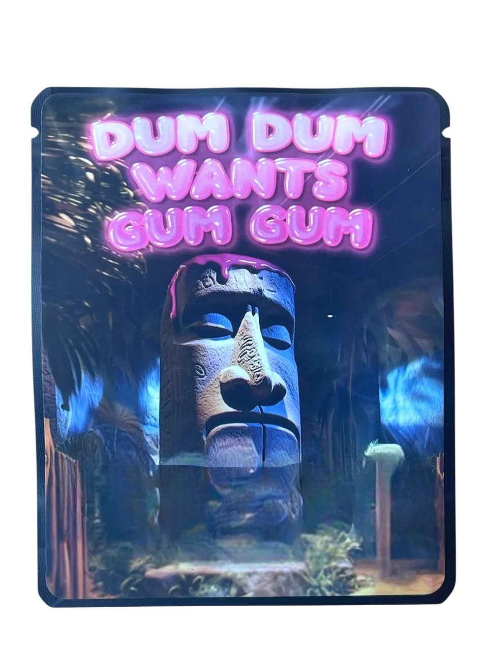 Dum Dum Wants Gum Gum Sticker Mylar Bag 3.5 Grams
