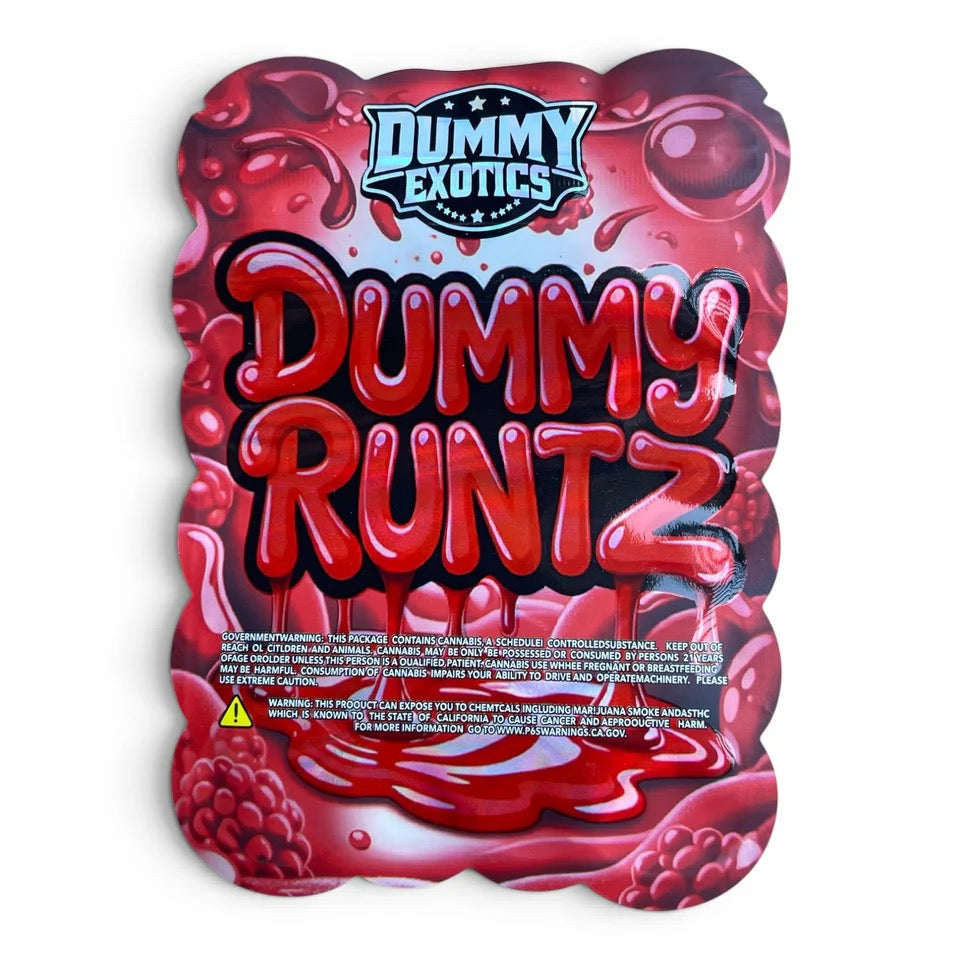 Dummy Exotics Dummy Runtz Mylar Bag 3.5 G