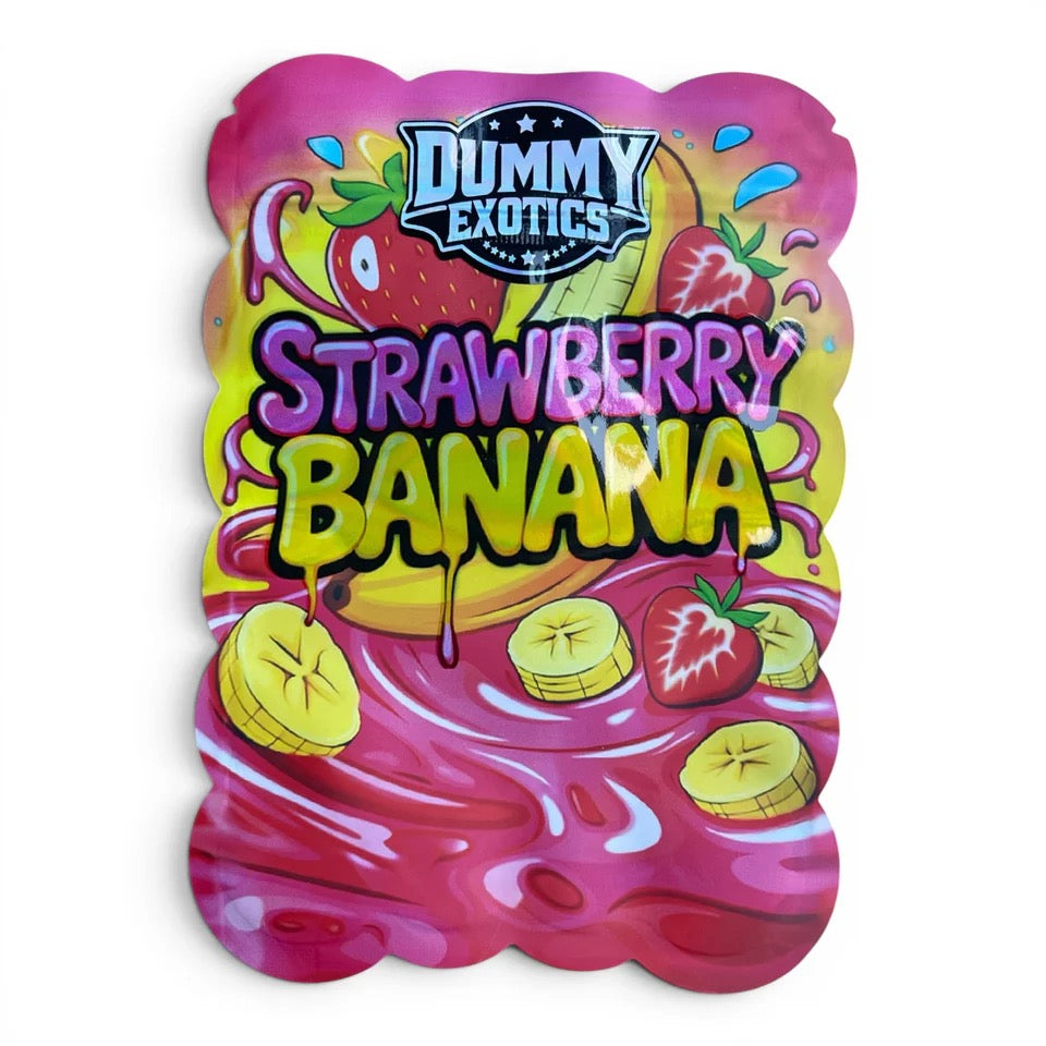 Dummy Exotics Strawberry Banana Mylar Bag 3.5 Grams