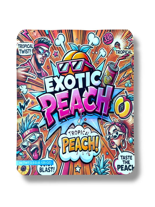 Exotic Peach Mylar Bag 3.5 Grams