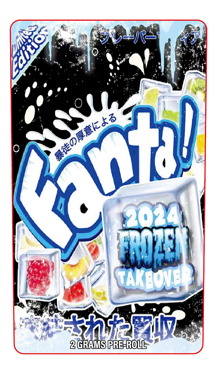 Fan-Ta Frozen Takeover 2024 Doughnut 2 Gram Pre-Roll Holographic Labeling/Stickers Only
