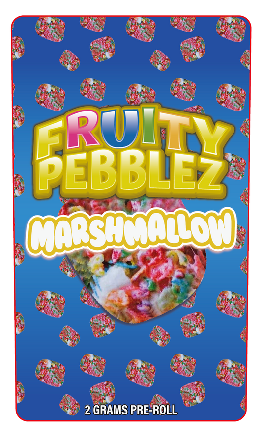 Fruity Pebblezz Marshmallow 2 Gram Pre-Roll Holographic Labeling/Stickers Only