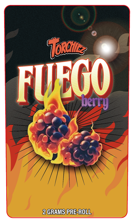 Fuego Berry 2 Gram Pre-Roll Holographic Labeling/Stickers Only