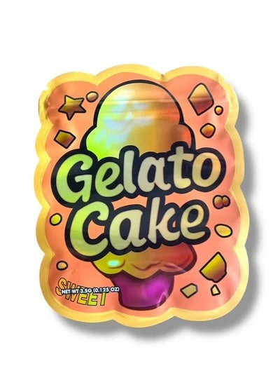 Gelato Cake Shape Mylar Bag 3.5 Grams