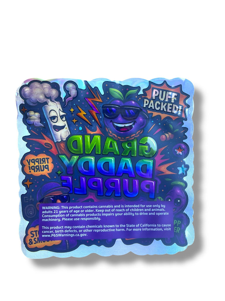 Grand Daddy Purple Mylar Bag 3.5 Grams
