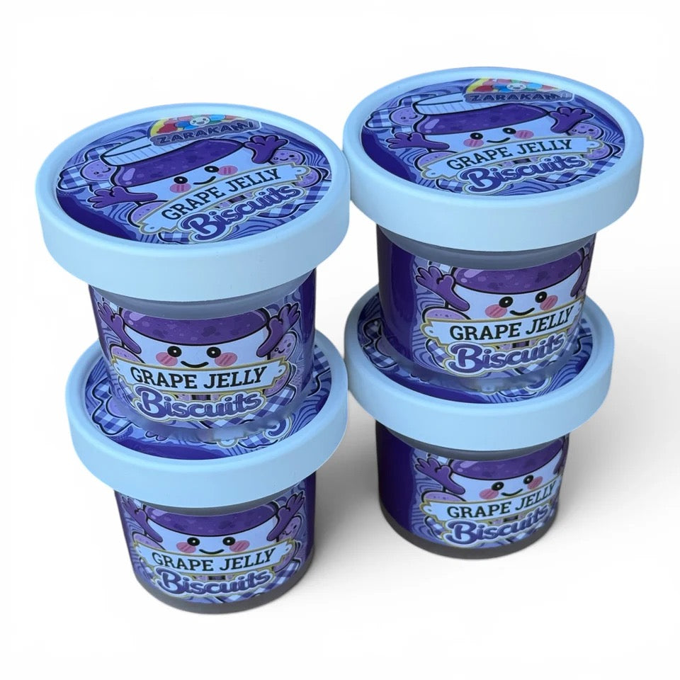 Grape Jelly Biscuits Ice Cream Jars Plastic Container 