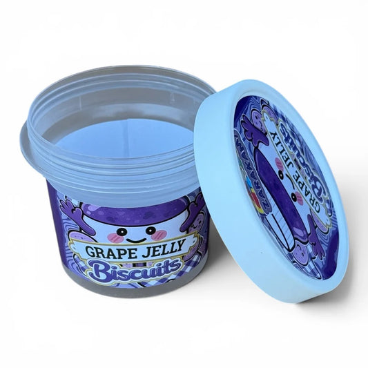 Grape Jelly Biscuits Ice Cream Jars Plastic Container 3.5 G
