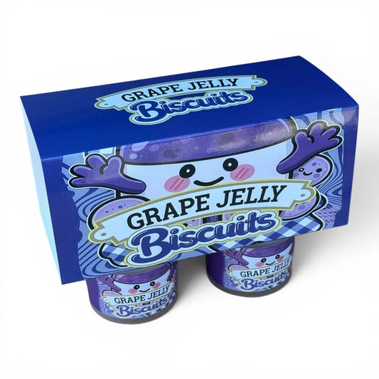 Grape Jelly Biscuits Ice Cream Jars Plastic Container 3.5 Grams
