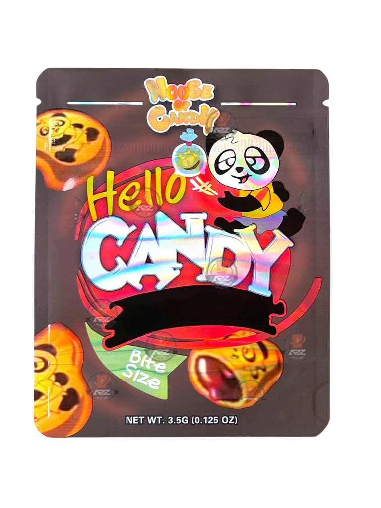 Hello Candy Panda Mylar Bag 3.5g House of Candy