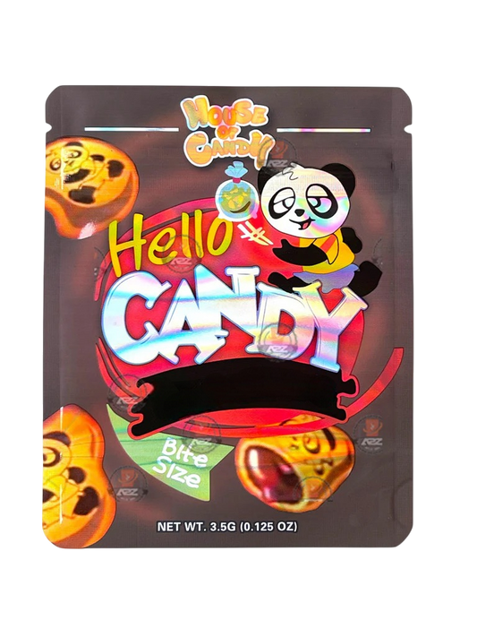Hello Candy Panda Mylar Bag 3.5g House of Candy