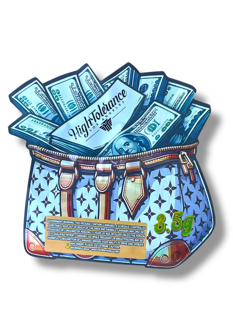 High Tolerance $100 Mylar Bag 3.5g shape bag Money Bag