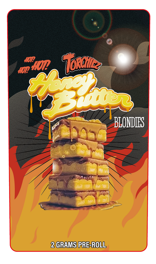 Honey Butter Blondies 2 Gram Pre-Roll Holographic Labeling/Stickers Only