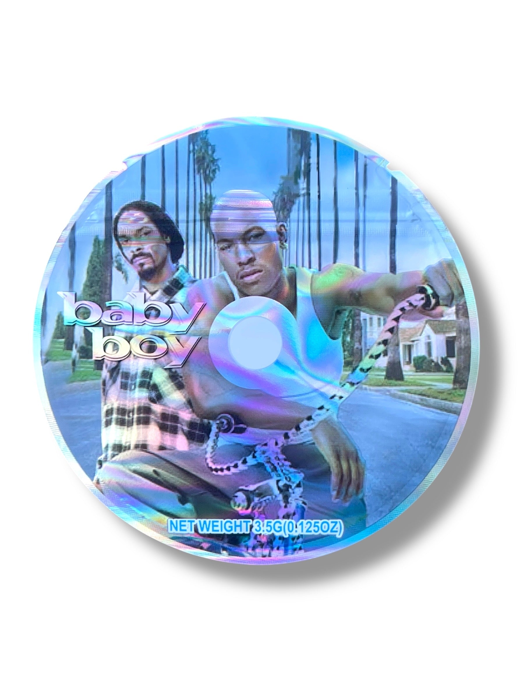 Baby Boy DVD Cases with Mylar bags 3.5g