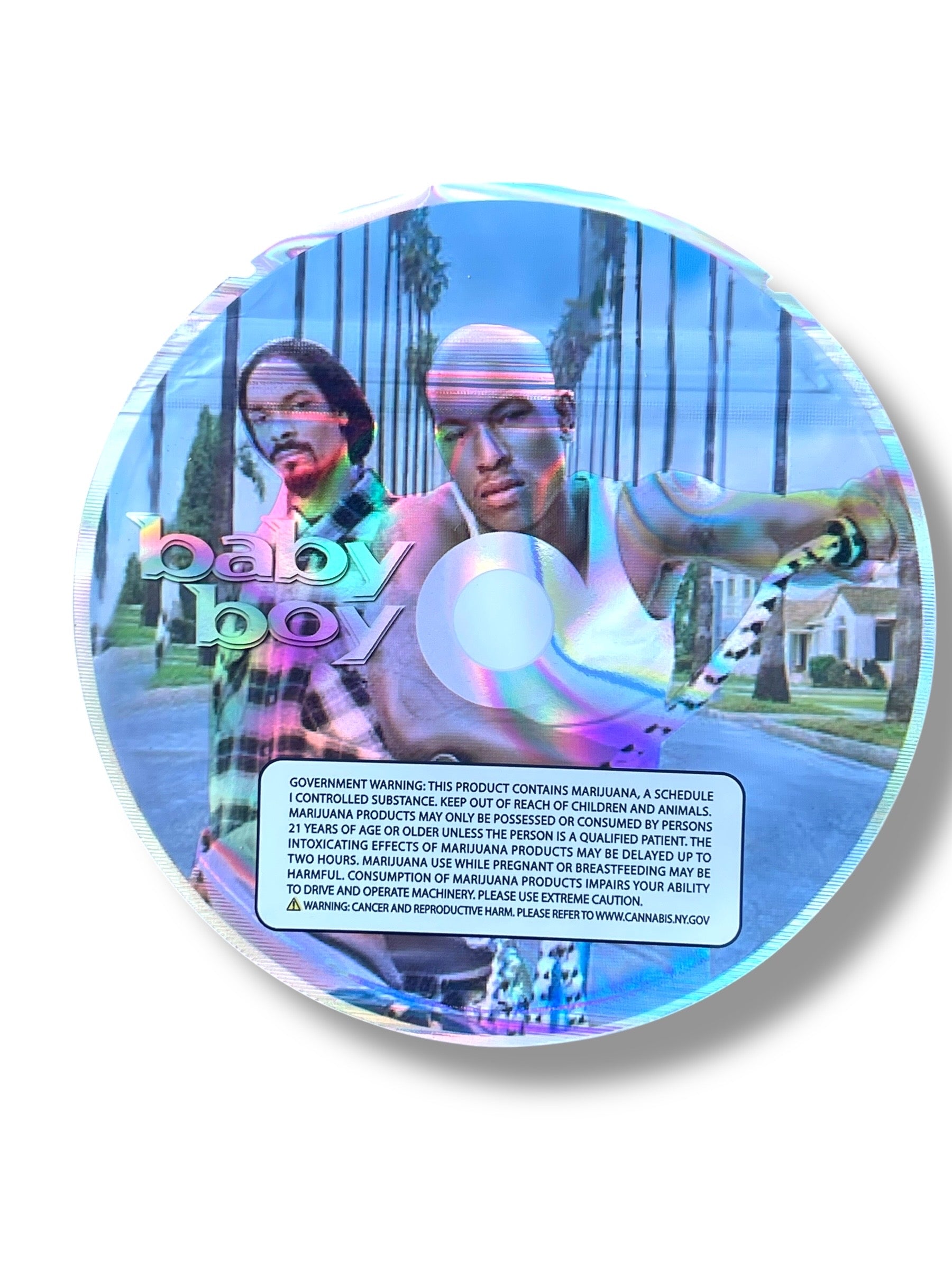 Baby Boy DVD Cases with Mylar bags 3.5g