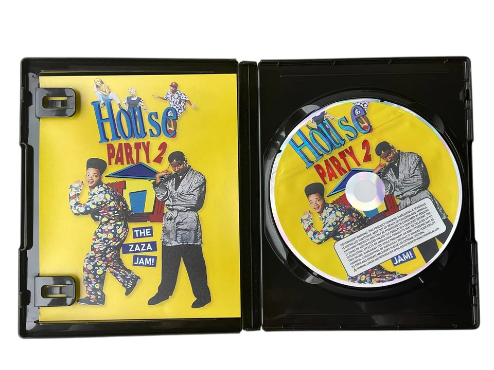 House Party 2 DVD Cases With Mylar Bag 3.5 Grams