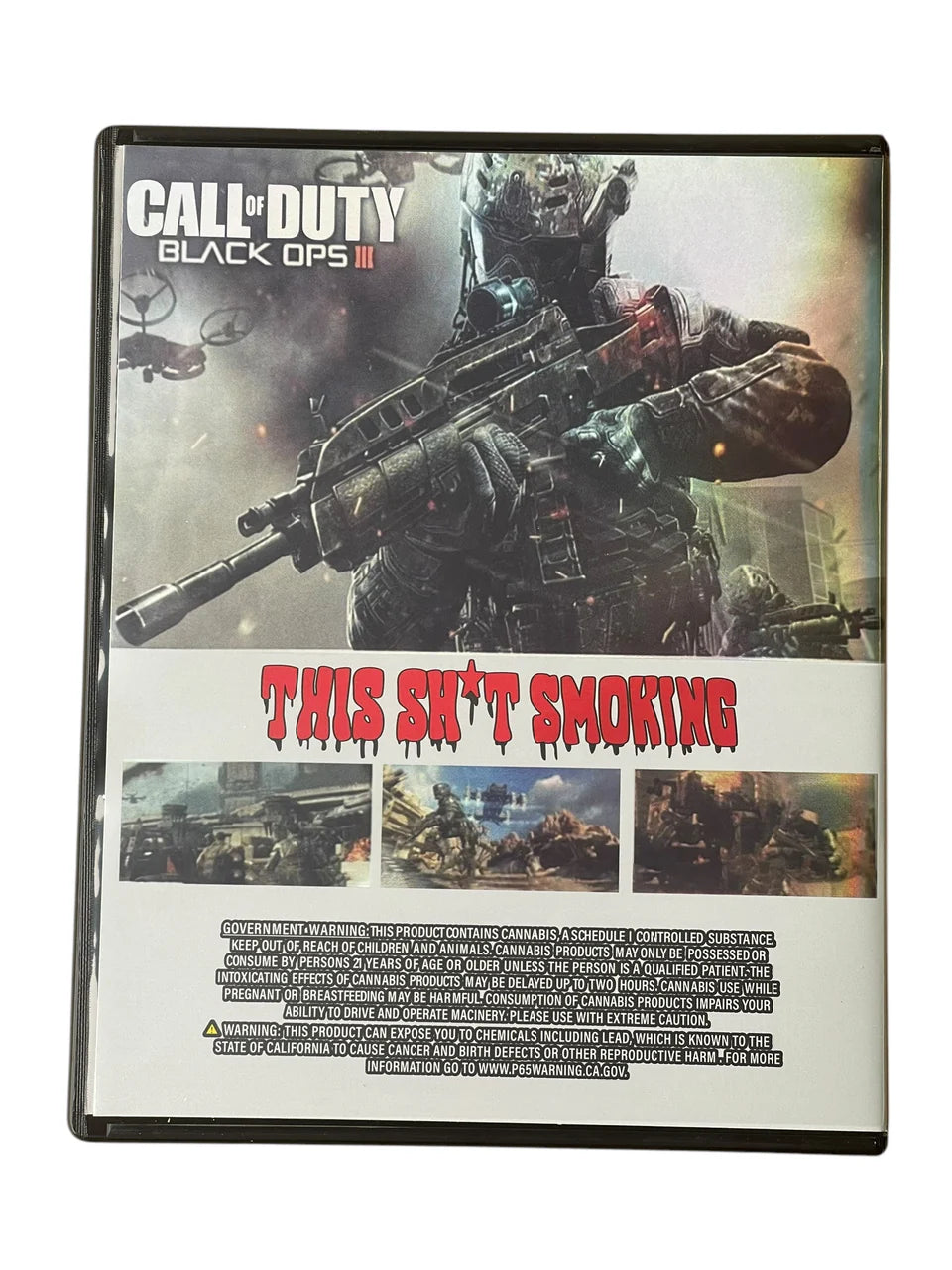 Call of Duty Black Ops 3 DVD Cases With Mylar Bag 3.5 Grams