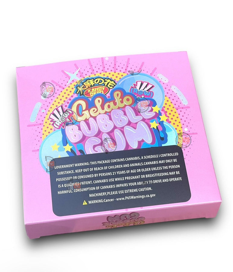 Kandy Depo Gelato Bubblegum tape Mylar Bags with Boxes 3.5g Box Packaging Holographic