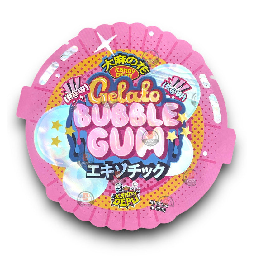 Kandy Depo Gelato Bubblegum tape Mylar Bags with Boxes 3.5g Box Packaging Holographic