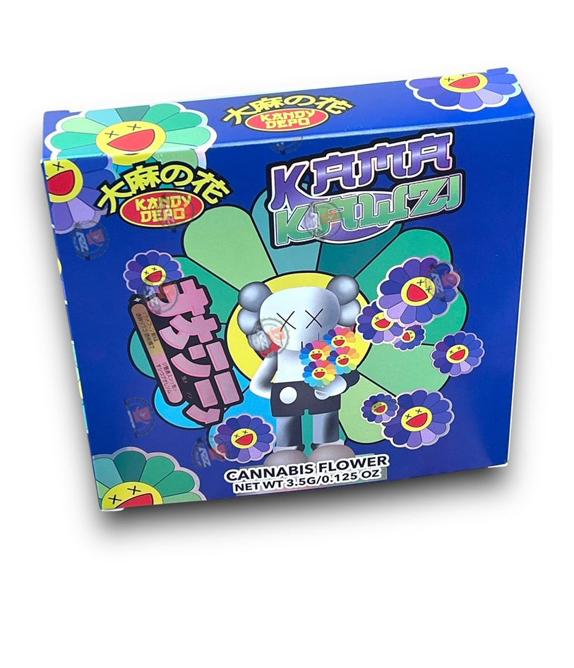 Kandy Depo Kama Kawzi Mylar Bags with Boxes 3.5g Box Packaging Holographic