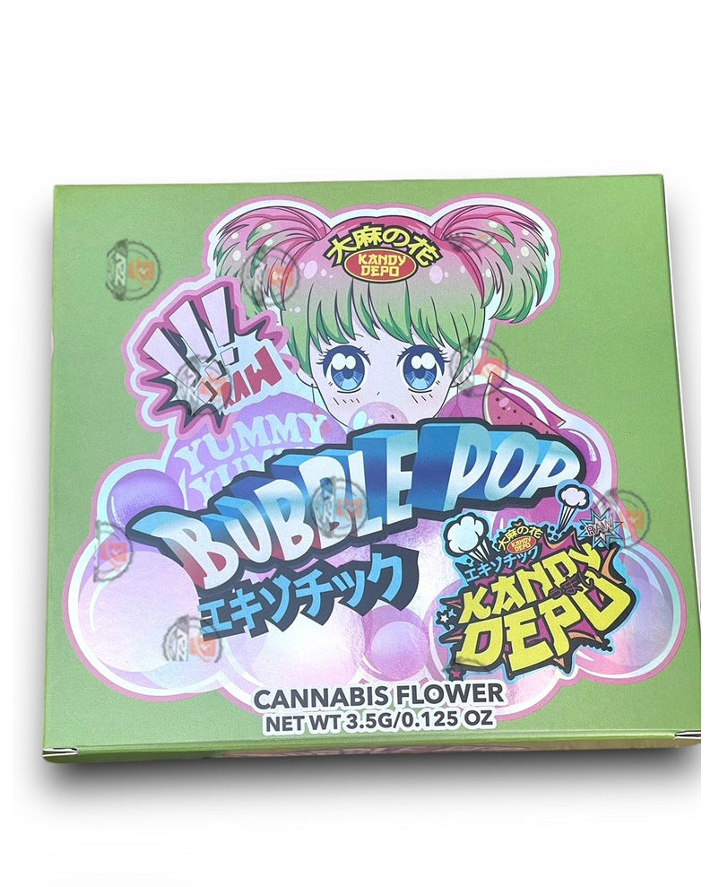 Kandy Depo Bubble POP Mylar Bags with Boxes 3.5g Box Packaging Holographic