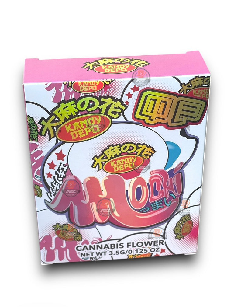 Kandy Depo Mochi Mylar Bags with Boxes 3.5g Box Packaging Holographic