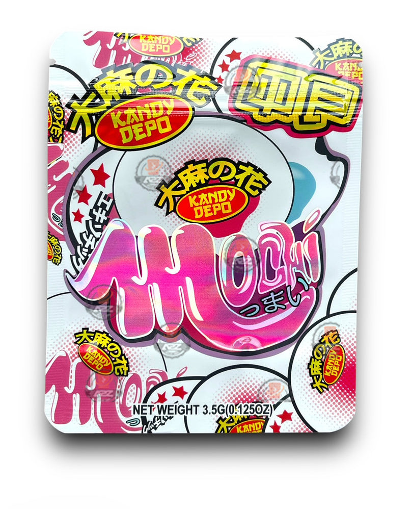 Kandy Depo Mochi Mylar Bags with Boxes 3.5g Box Packaging Holographic