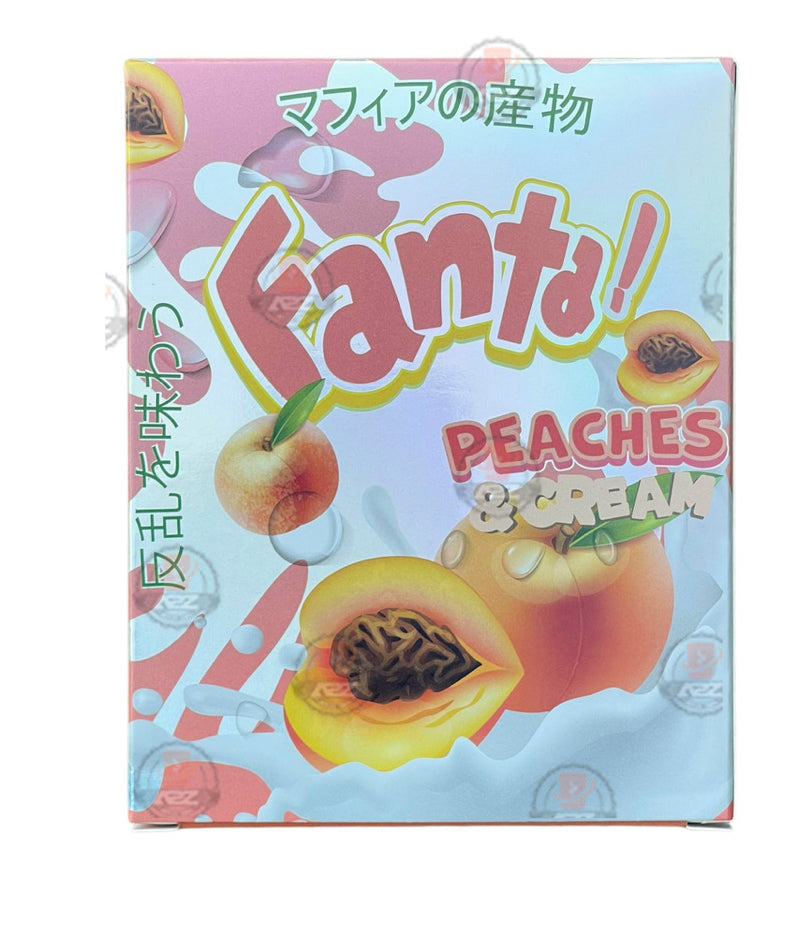 Fanta Peaches & Cream Mylar Bags with Boxes 3.5g Box Packaging Holographic