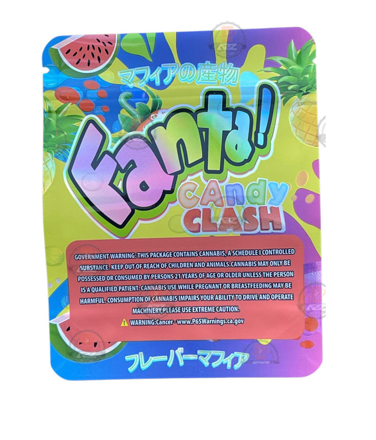 Fanta Candy Clash Mylar Bags with Boxes 3.5g Box Packaging Holographic
