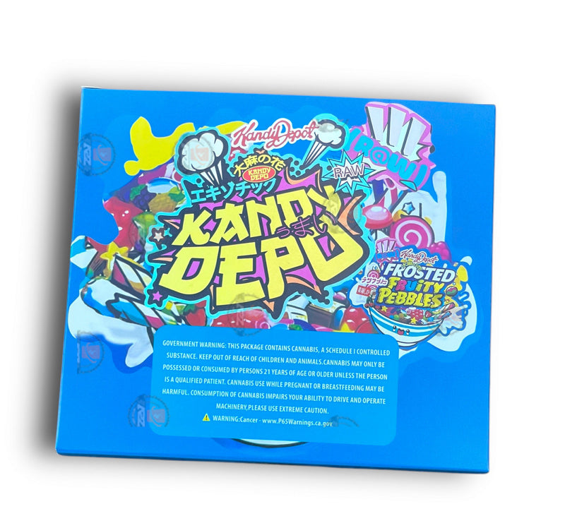Kandy Depo Frosted Mylar Bags with Boxes 3.5g Box Packaging Holographic